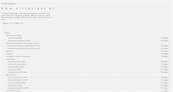 Desktop Screenshot of diversions.be