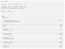 Tablet Screenshot of diversions.be